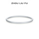 周六福古法手镯女实心S999足银素圈沙面三生三世送女友节日礼物