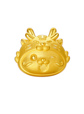 周六福黄金转运珠虎头龙本命年