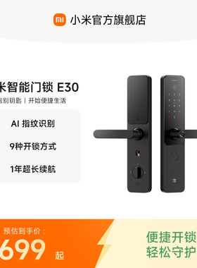 小米智能门锁E30 小米指纹锁家用防盗门密码锁智能门锁智能锁门锁