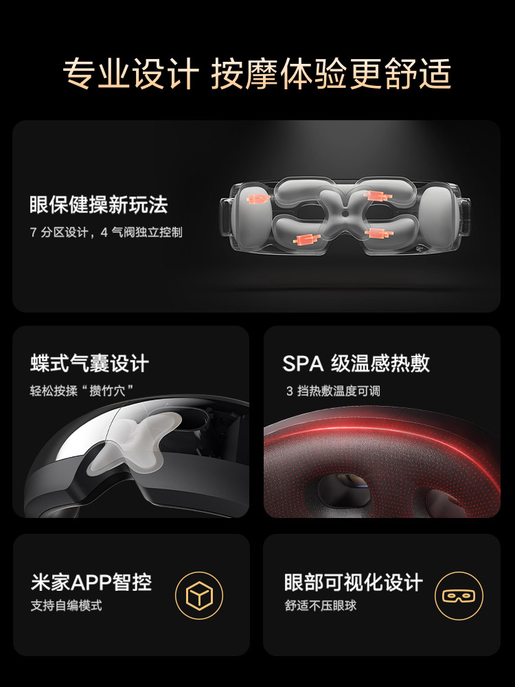 Xiaomi Mijia Smart Eye Massager, Hot Compress, Eye Massage, Eye Mask, Fatigue Relieving Massager, Eye Protection Device