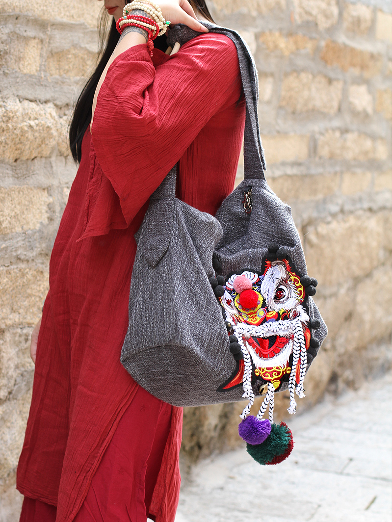 大容量棉麻米亚米娅汉服复古原创