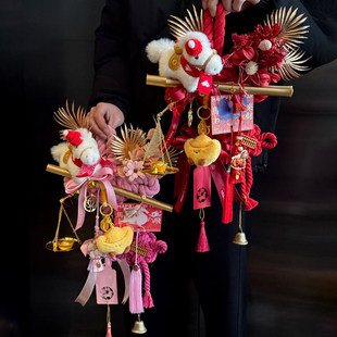 中国风万字结门挂门挂成品挂件入户布置中国结实用创意新年礼物