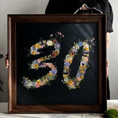 可订制数字DIY相框实木中空相框