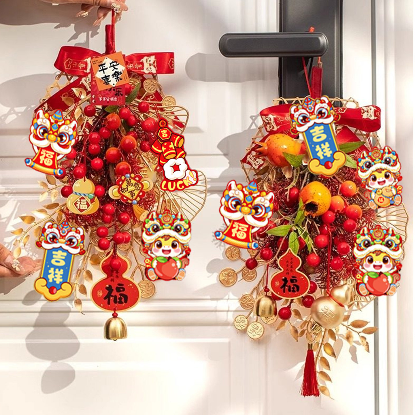 马年2026过年新年春节装饰品氛围布置福字贺年挂饰门贴入户门门挂,节庆用品/礼品,福字/窗花/窗贴,淘宝优惠券,粉丝福利购,淘宝优惠卷