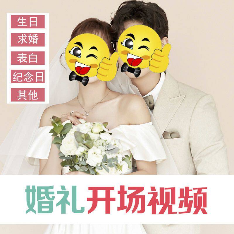 婚礼开场视频崽崽婚纱照MV制作FLASH/动画制作