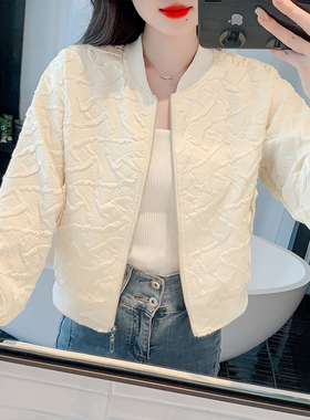 小香风短款外套女春秋新款休闲百搭小个子洋气春季夹克棒球服上衣