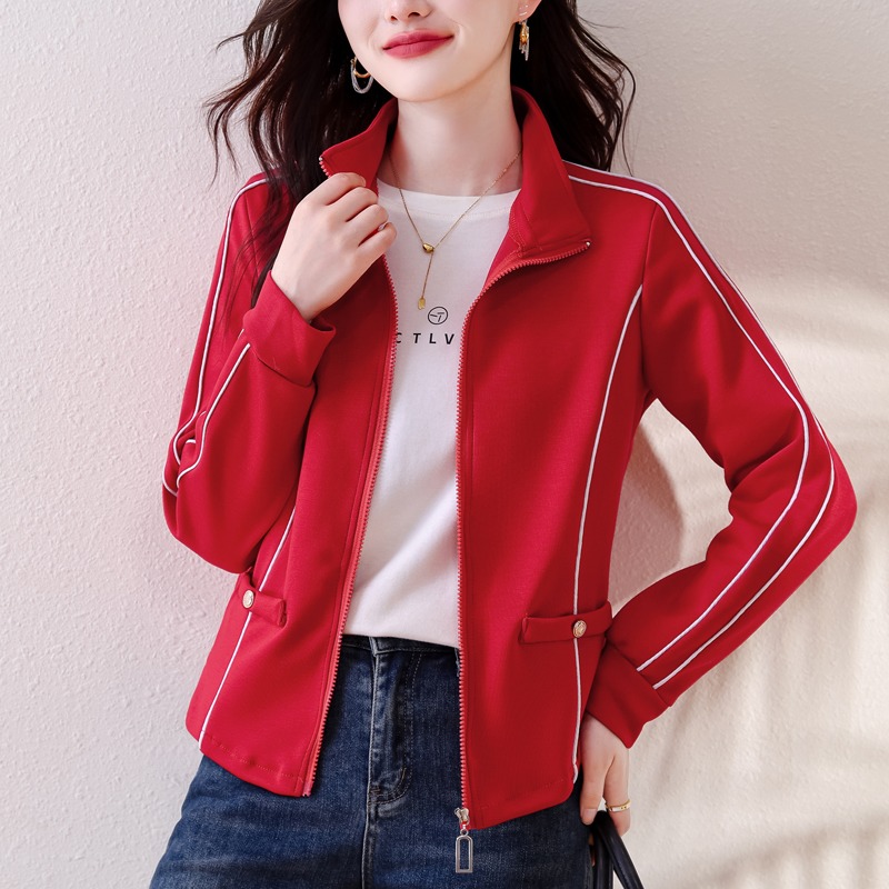 百搭短款运动休闲夹克外套春秋