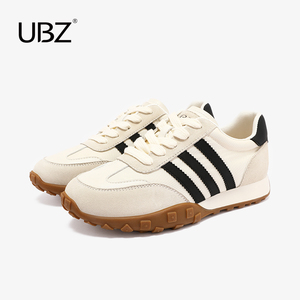 UBZ 德训鞋女士2024年春季新款休闲板鞋软底不累脚运动阿甘小白鞋