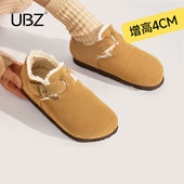 防水加绒勃肯鞋 女2026年冬季 新款 UBZ 厚底雪地靴保暖博肯加厚棉鞋