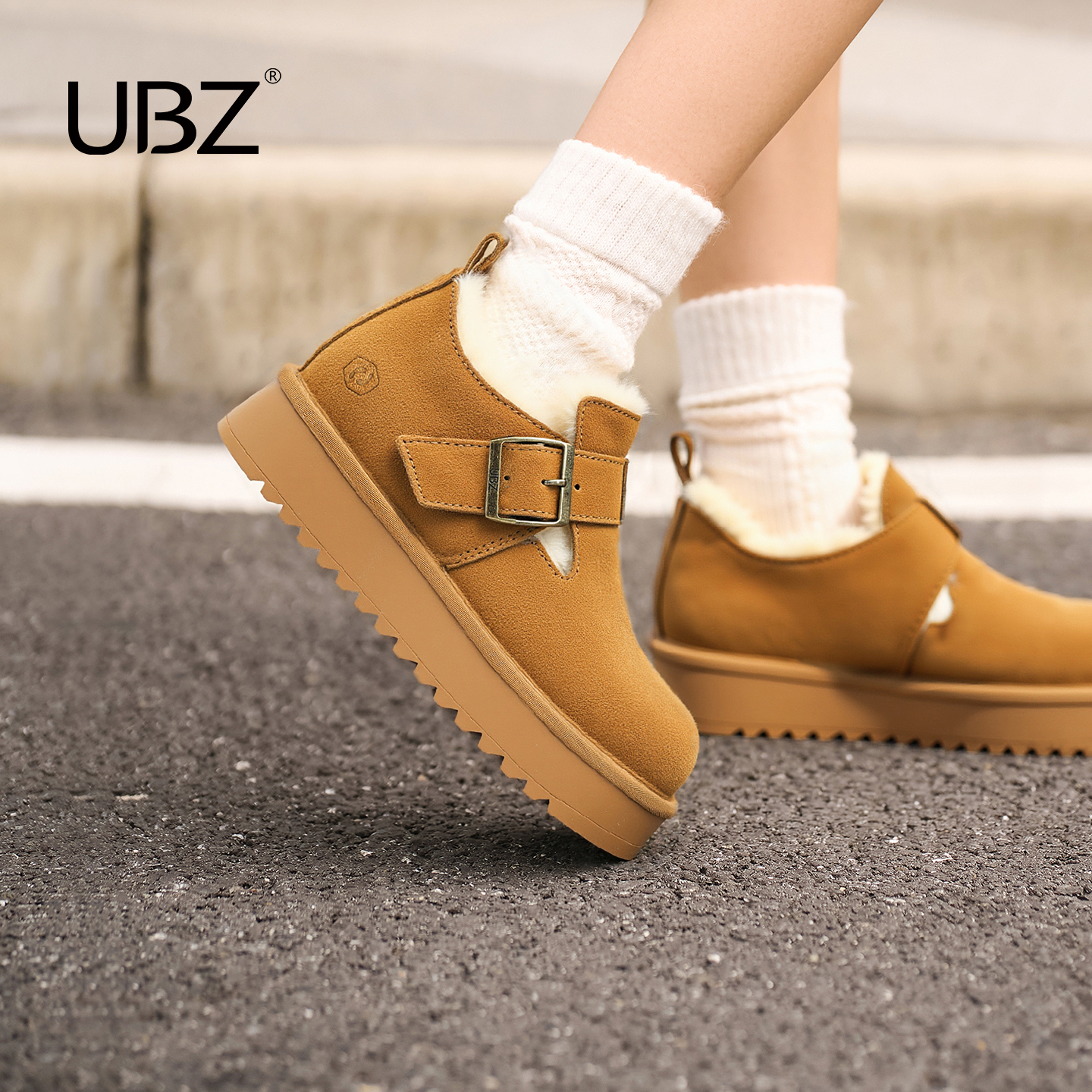 UBZ防水加绒勃肯鞋舒适棉鞋