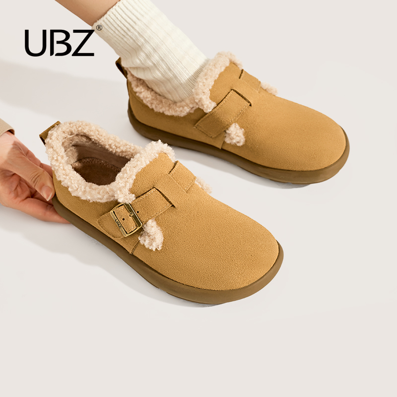 UBZ加绒复古休闲百搭保暖勃肯鞋