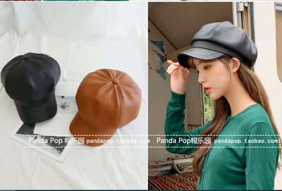 帽子男女百搭秋冬季新款八角帽