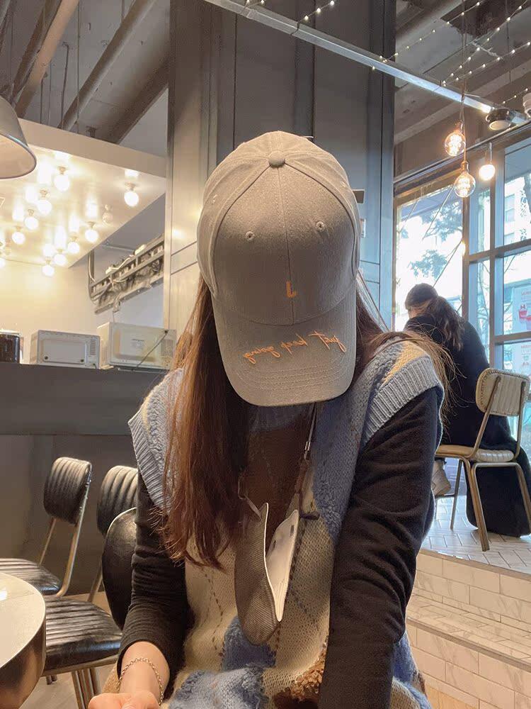 棒球帽韩国代购字母时尚春夏男女