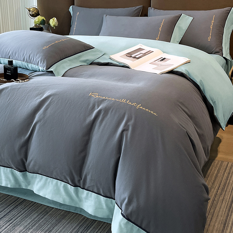 全棉磨毛四件套北欧简约