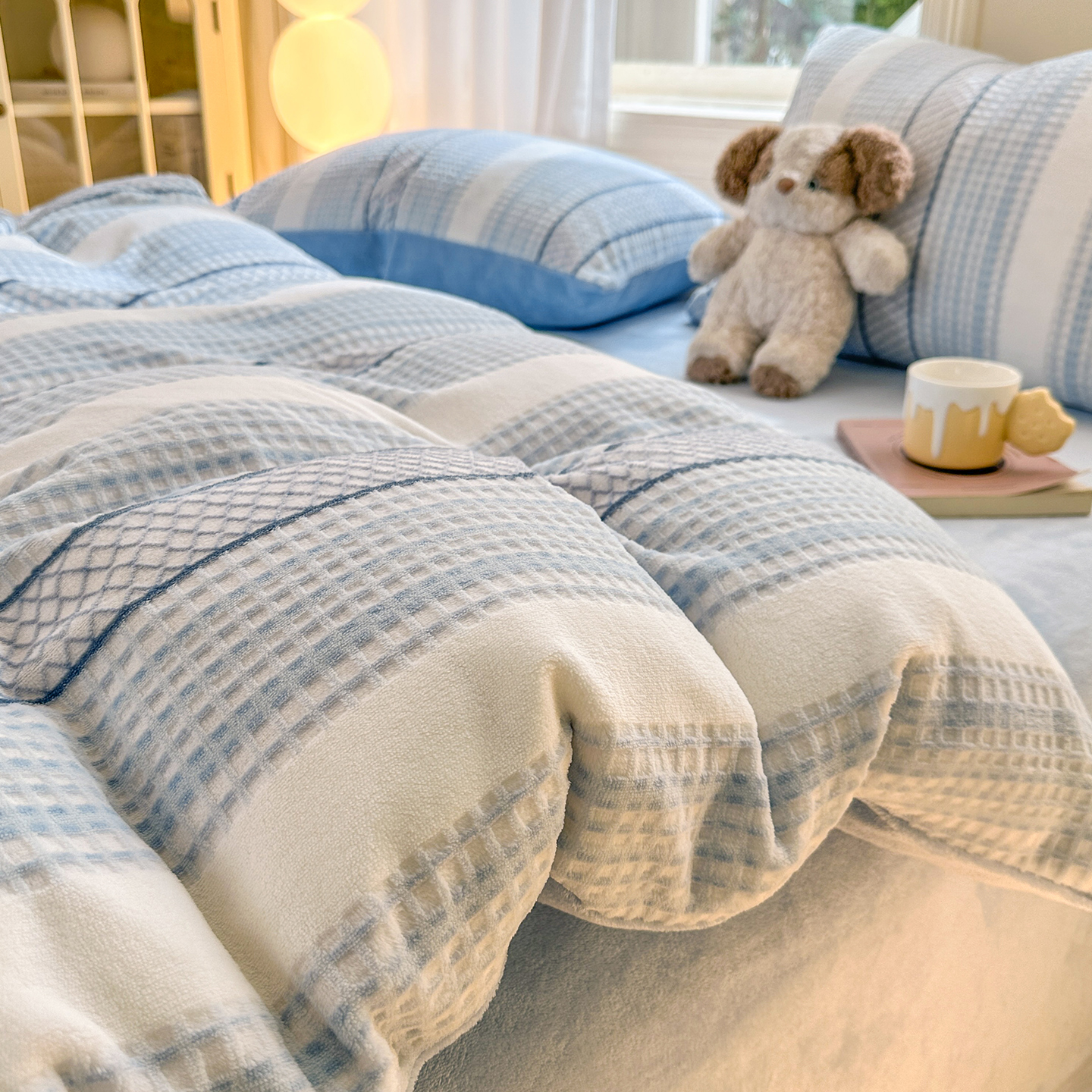 加厚牛奶绒被套单件150x200