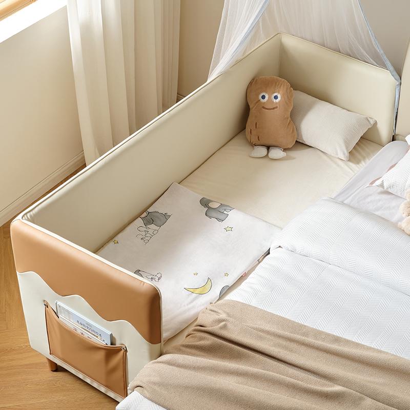 全友家居现代简约儿童拼接床