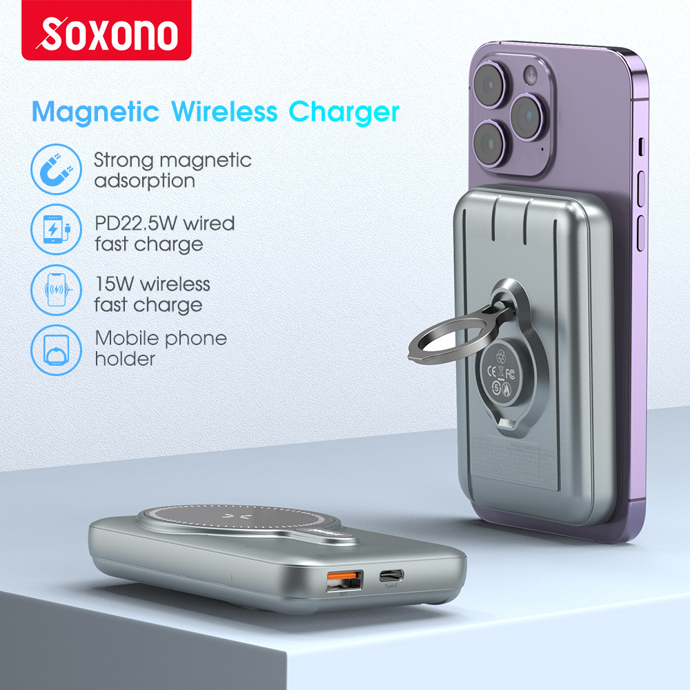 10000 mah Magnetic wireless charging quick charge powerbank 3C数码配件 移动电源 原图主图