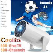 Coolita Channels Smart WiFi6 Projector Cinema Home