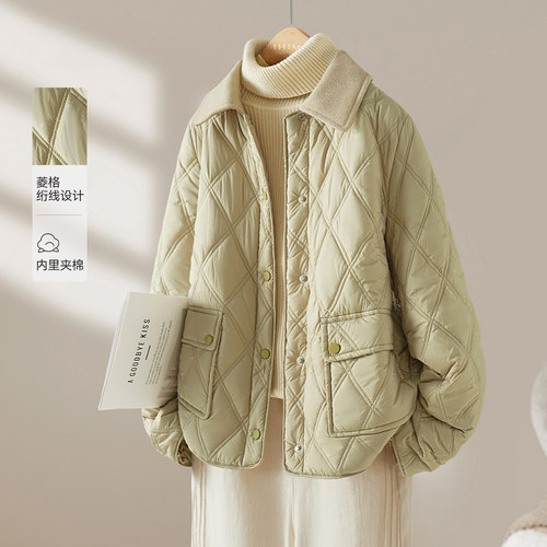 IHIMI/海谧保暖拼接简约棉服外套