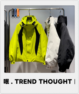 2025冬季 呡 THOUGHT TREND 男90%鹅绒冲锋衣运动户外羽绒服