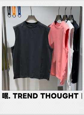 呡.TREND THOUGHT丨JF圆领无袖T恤