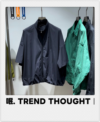 呡.TREND THOUGHT丨N43立领短袖外套