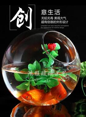 欧式风开口透明玻璃鱼缸水培花器