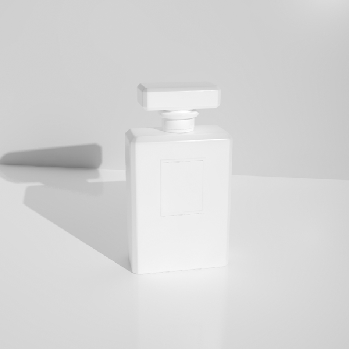 C4D香水模型瓶子方形香水瓶子模型OC模型OJB模型香水玻璃116