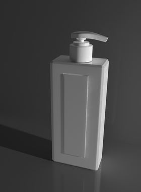 C4D三维模型定制建模方瓶子洗发水沐浴露瓶子模型325