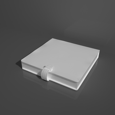 笔记本模型纸盒模型三维模型C4D建模定制设计师OBJ模型374