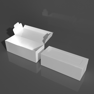 纸盒模型长方盒模型建模盒子模型三维盒子模型363