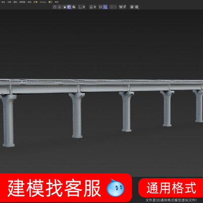 3795高架桥模型建模精雕3D桥模型建模精雕模型4D高架桥高速模型建