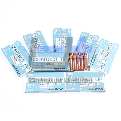 原装正品OTC欧地希焊机导电嘴自动焊铬锆铜1.2*45mm导电嘴K980C26