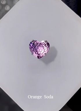 OrangeSoda安魂曲渐变烟花爱心锆石耳钉耳骨钉钛合金内螺旋耳蜗钉