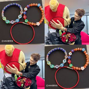 嘉尔在曼谷MAGICMAN2多巴胺字母手串曼谷演唱会应援学生情侣礼物