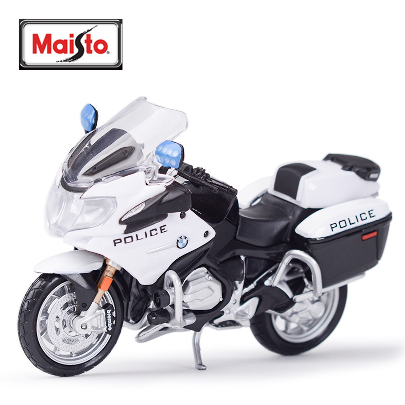 美驰图1:18宝马R1200RT雅马哈欧美摩托警车仿真合金摩托车模型