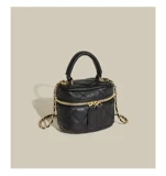 Сумка на одно плечо, маленькая цепь, портативная небольшая сумка, из натуральной кожи, на цепочке