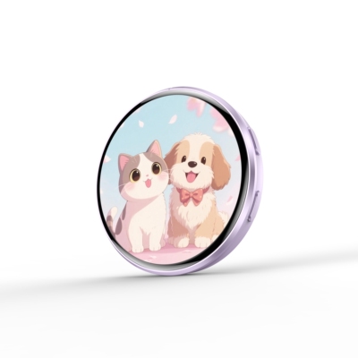Touchscreen e-Badge Anime Digital Button LCD LED Badge Gift
