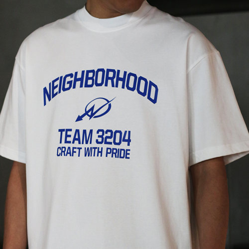 潮牌NBHD夏季新款25ss重磅280克纯棉短袖T恤小领口宽松休闲男上衣