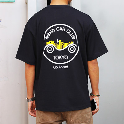 25ss潮牌NBHD夏季新款重磅280克纯棉短袖T恤小领口宽松休闲男上衣