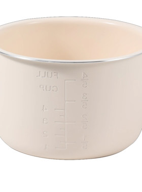 电压力锅专用内胆2-3-4-5-6L黄晶内胆麦饭石陶瓷釉内胆陶晶搪瓷胆