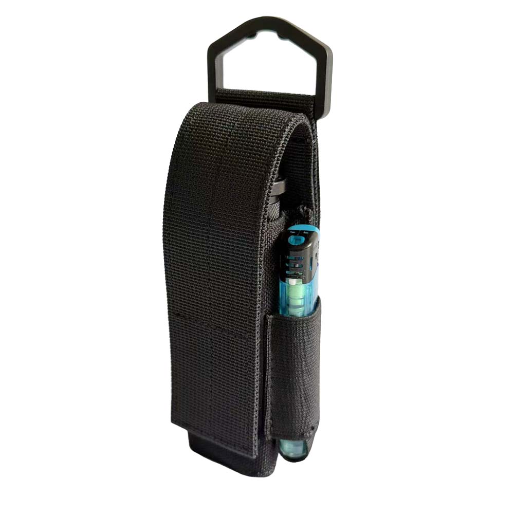 通用战术电筒套两边带电池袋强光手电套保护套手电包多功能电筒袋