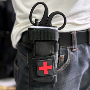 户外登山骑行EDC止血带收纳袋高强度尼龙MOLLE战术腰挂包剪刀套包