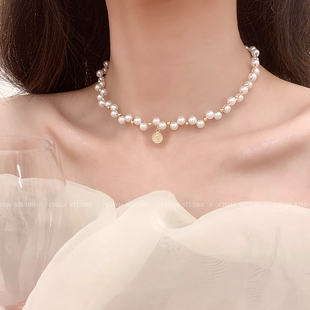 珍珠项链女轻奢小众设计感2024新款 高级感时尚 颈链气质锁骨链 爆款