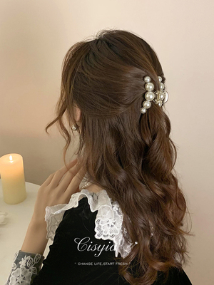 珍珠发夹抓夹女头发夹子头饰