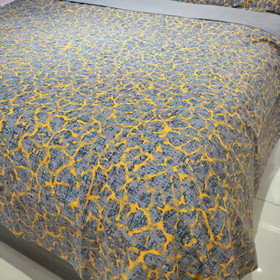 MINE/寐2025轻奢高端床单被套长绒棉磨毛印花四件套商场同款 隙