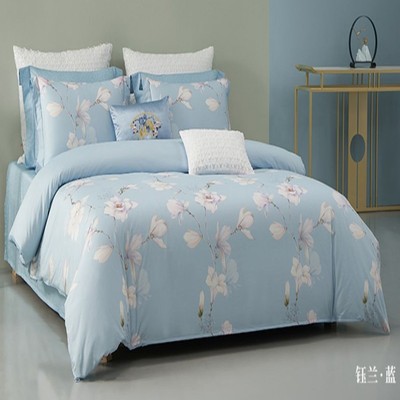 梦洁家纺2022新两色专柜同款正品全棉纯棉棉印花四件套00645钰兰