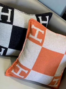 45x45北欧风轻奢ins床头腰靠枕H靠垫H家沙发靠枕枕头含芯欧美大牌