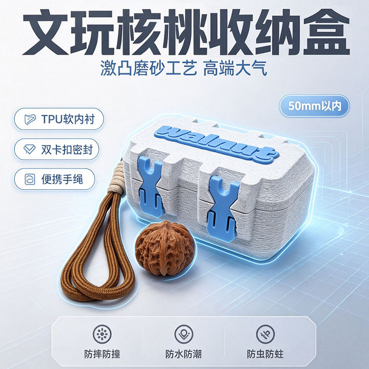文玩核桃收纳盒太空舱