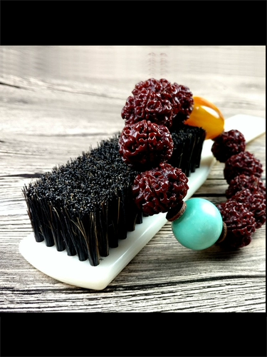 Закаленная щетка из грецкого ореха ручной работы, большой ткань для полировки